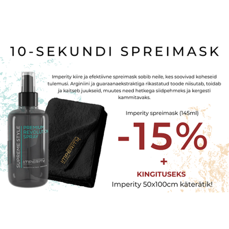 IMPERITY SUPREME STYLE REVOLUTION SPRAY Efektiivne spreimask 145ml.